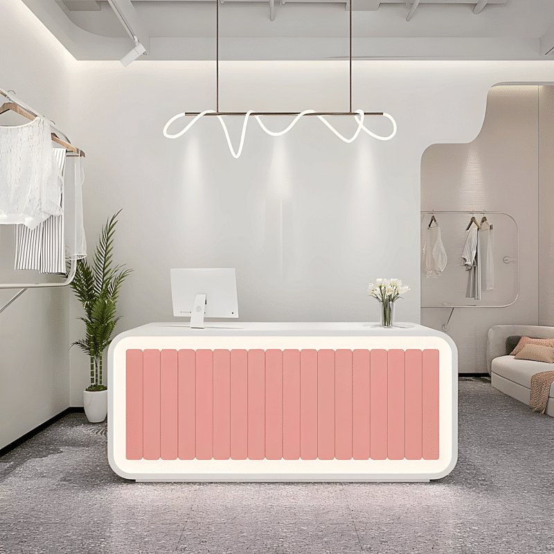 Curved Boutique Reception Counter - Maoters