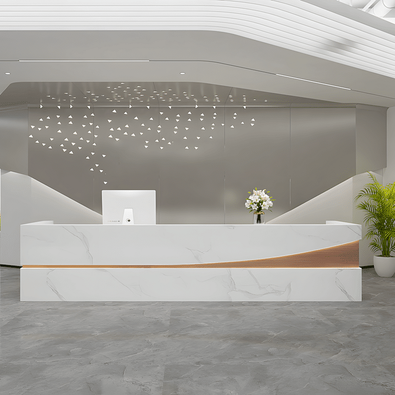 Modern Office Marble Reception Desk - Maoters