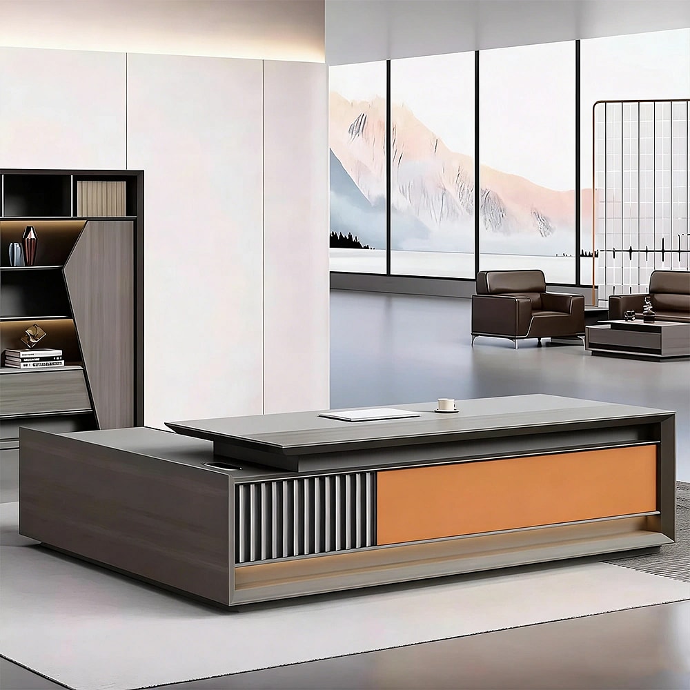 Luxury L-Shaped Office Desk - Maoters