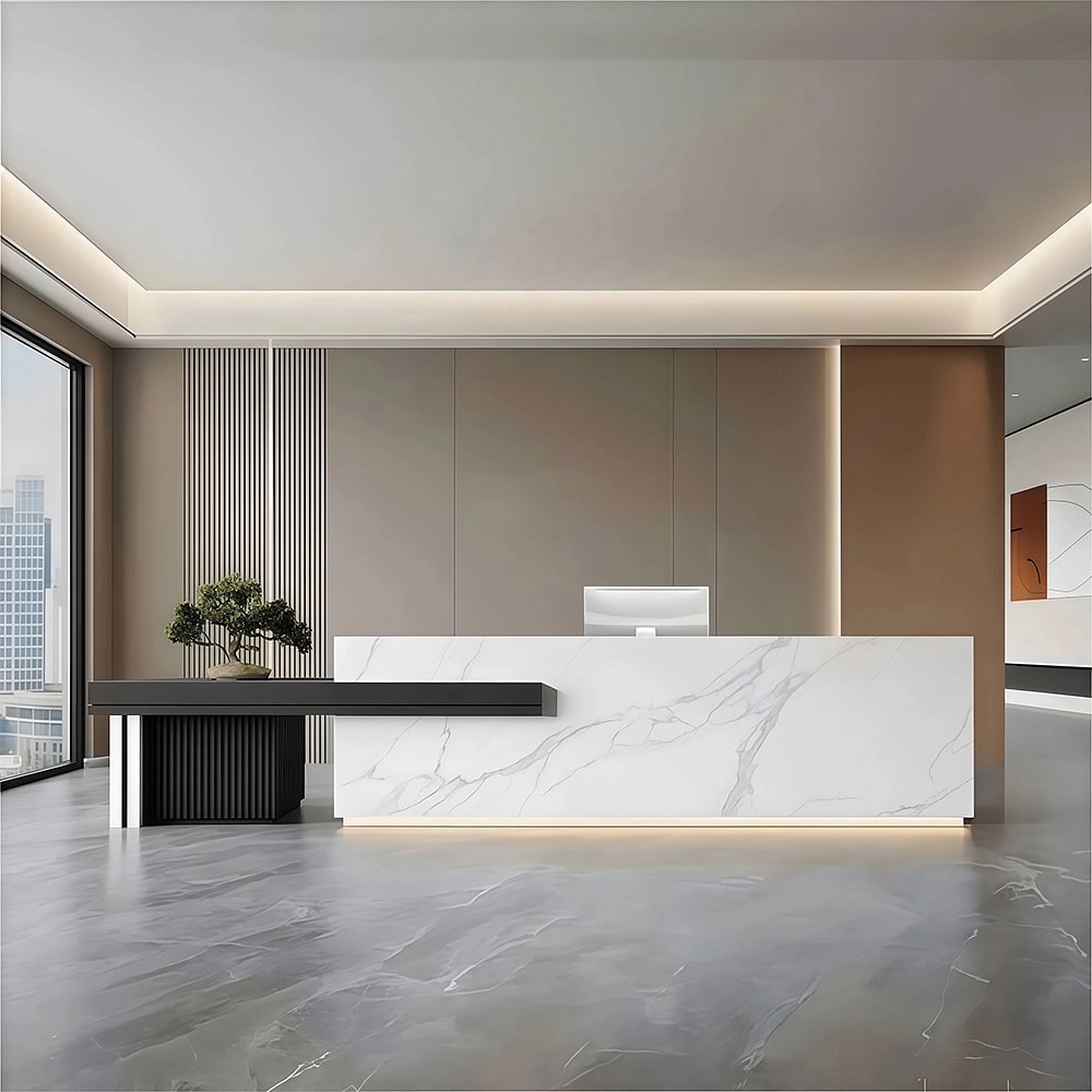 Large Storage Space Entrance Reception Desk – Maoters