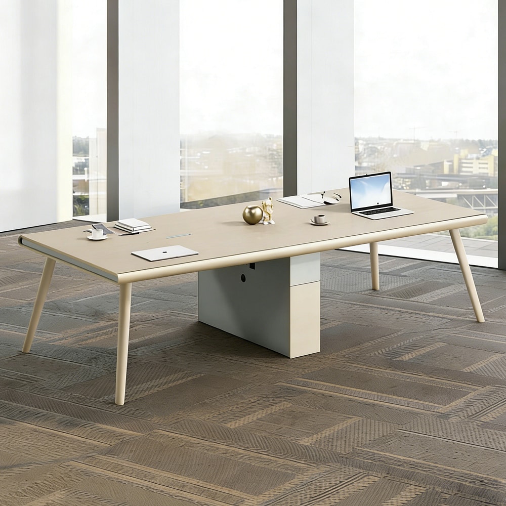 High-rise Minimal Office Conference Table - Maoters