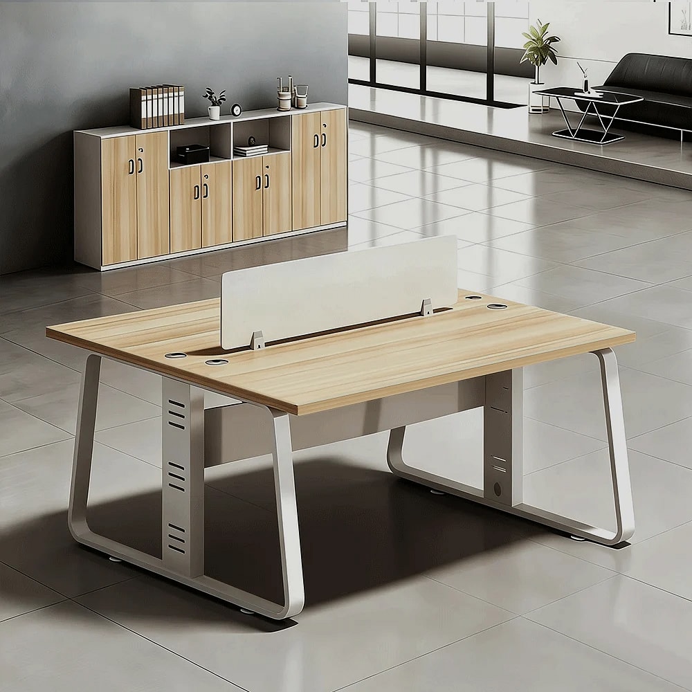 Fully Upgraded Flexible Combo Two Person Desk – Maoters
