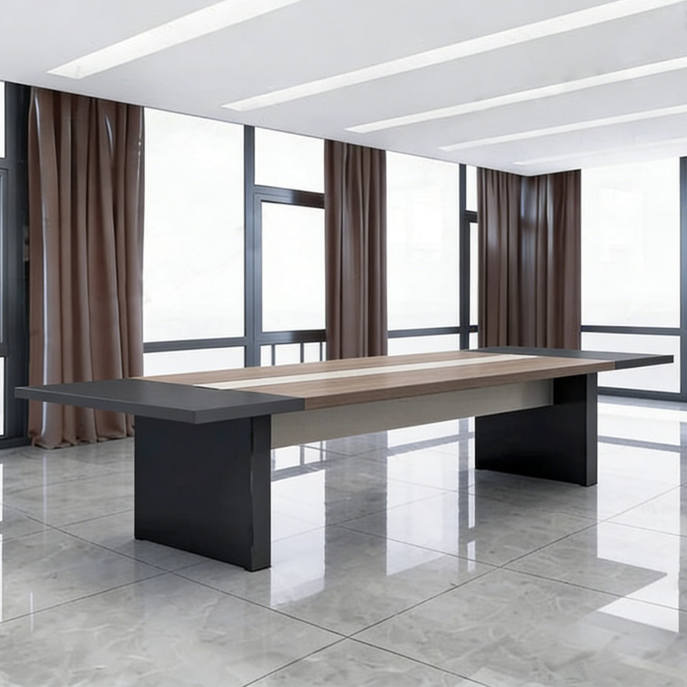 Modern Minimalist Rectangular Conference Table - Maoters
