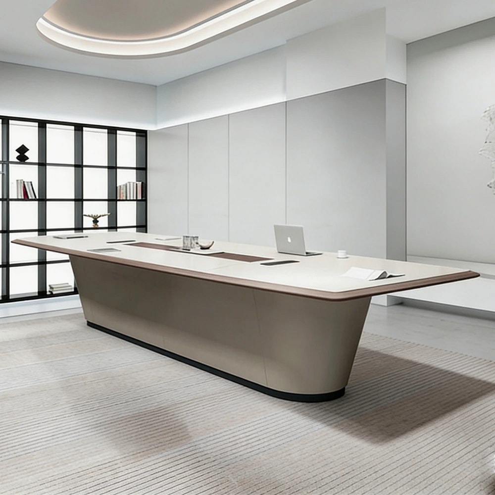 Light Luxury Modern Lacquered Conference Table - Maoters