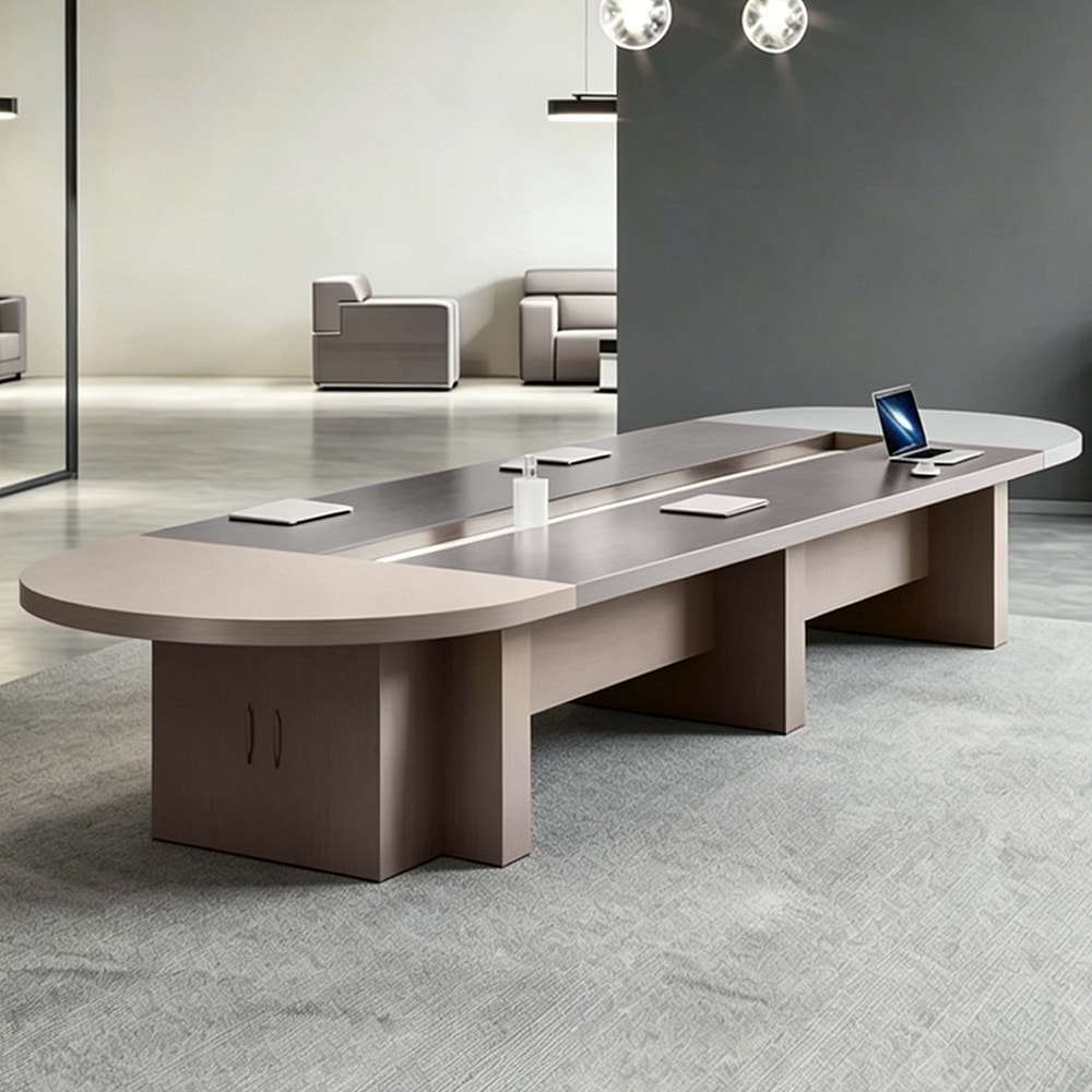 Light Luxury Conference Table – Simple Modern Oval