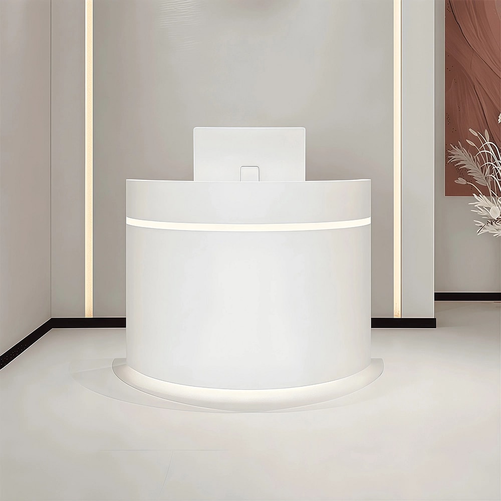 Minimalist Glowing Front Reception Desk - Maoters