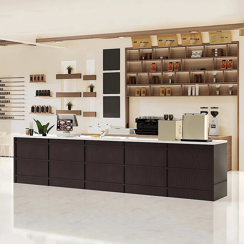 Coffee Shop Checkout Counter Vintage Industrial Style Bar