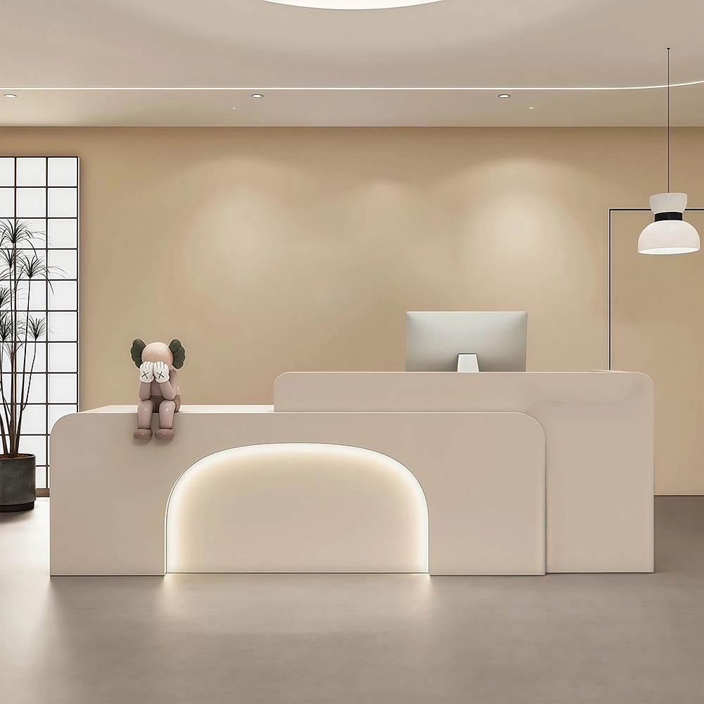 Minimalist Retail Reception Desk, Hotel – Maoters