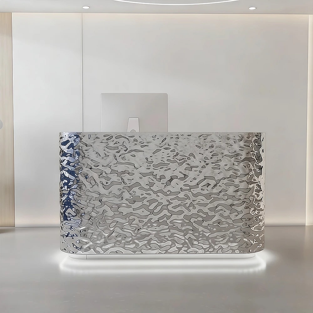 Sleek Curved Boutique Service Counter - Maoters
