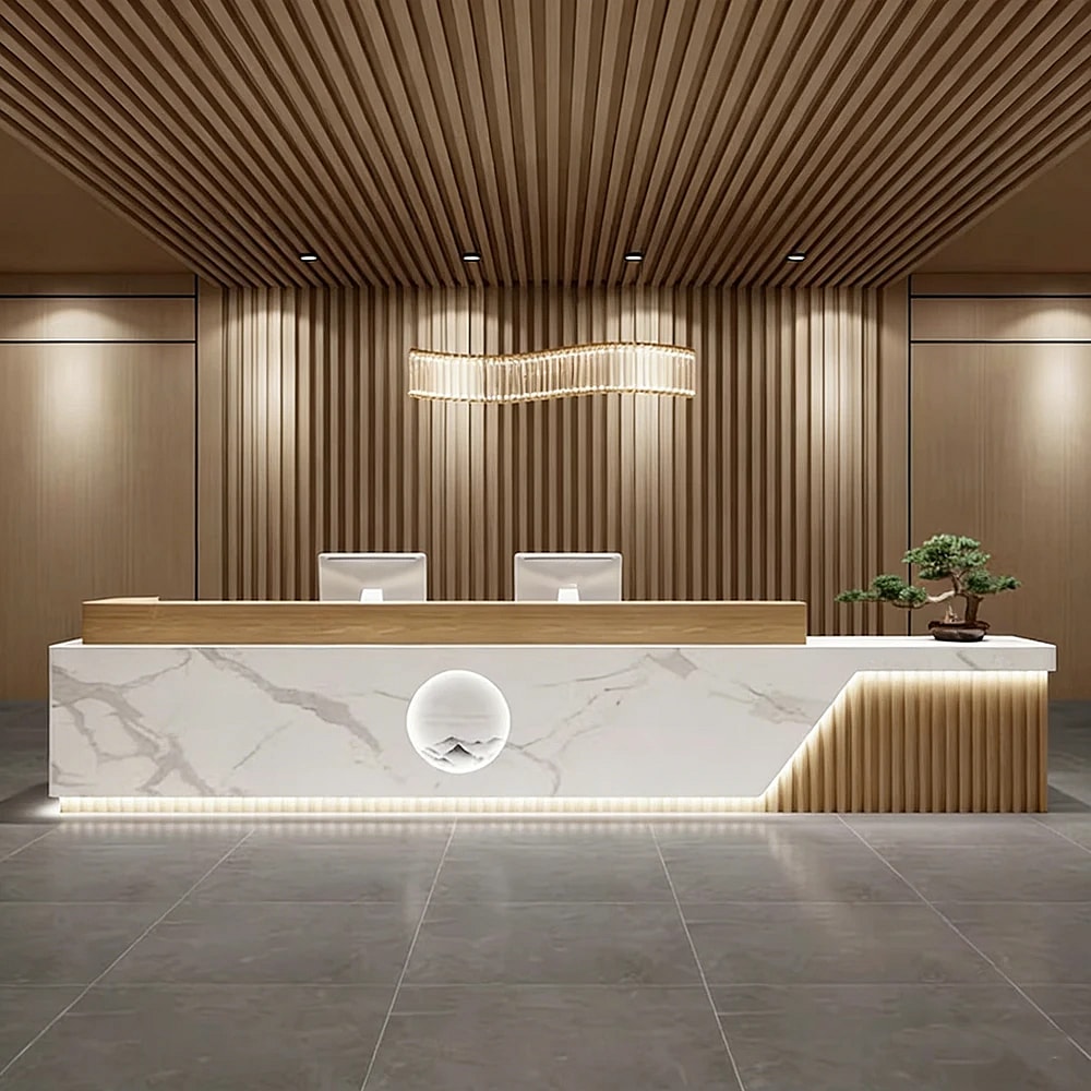Marble Business-style Reception Desk