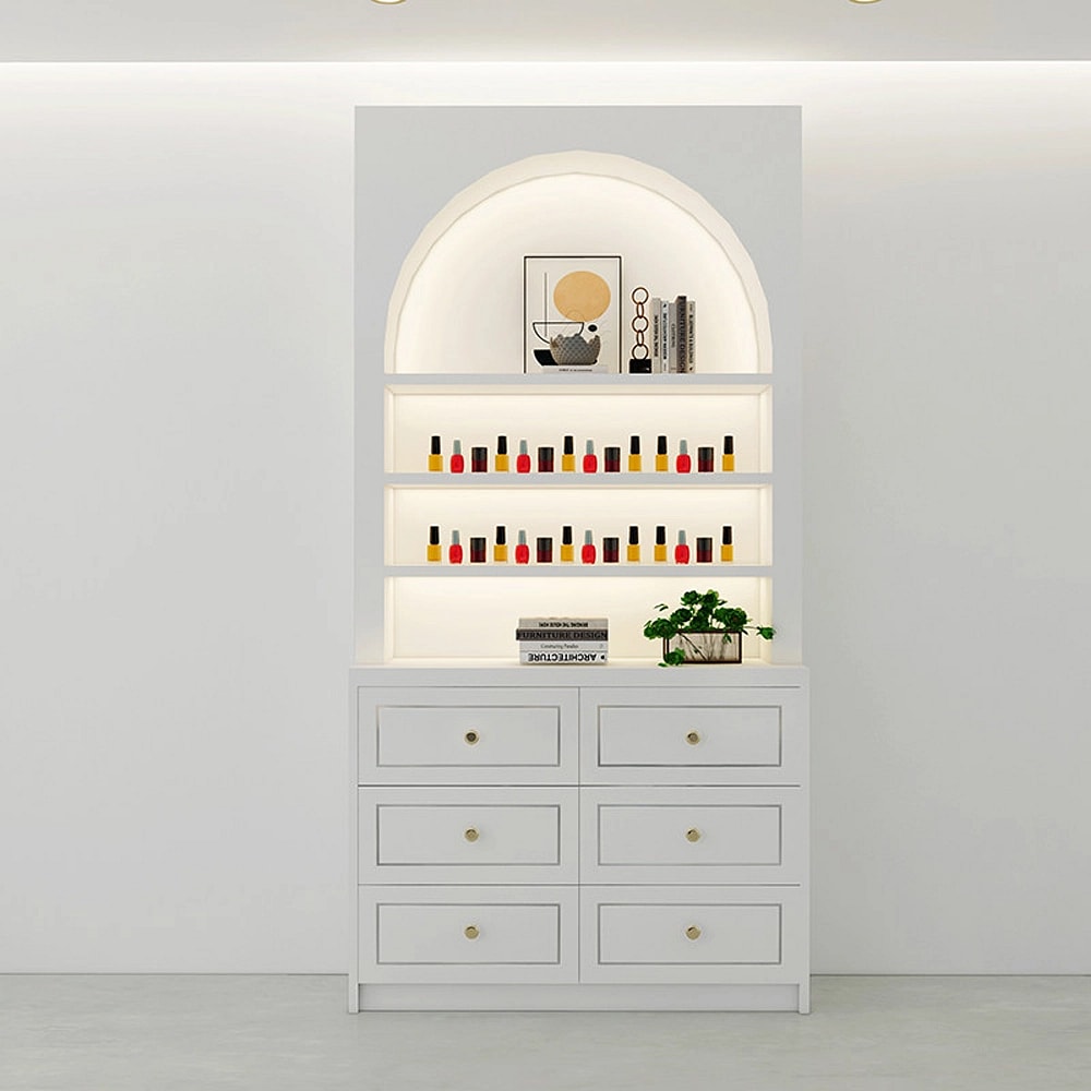 Nail Polish Display Cabinet for Beauty Salon