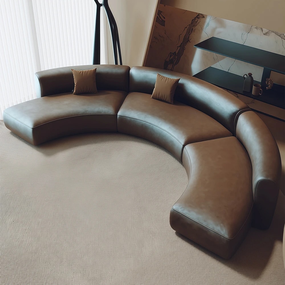 Light Luxury Curved Reception Sofa - Maoters