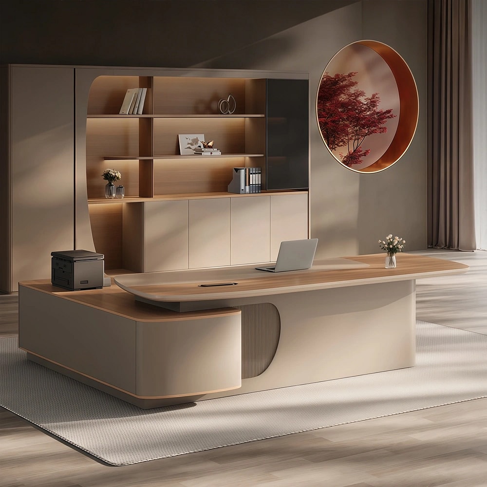 Workspace Rounded Edge Executive Desk - Maoters