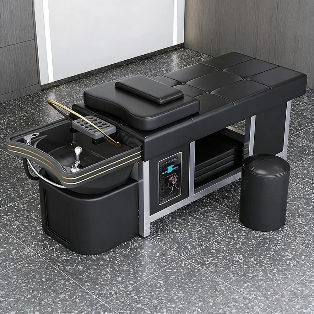 Luxury Ceramic Head Spa Bed with Water Circulation Function