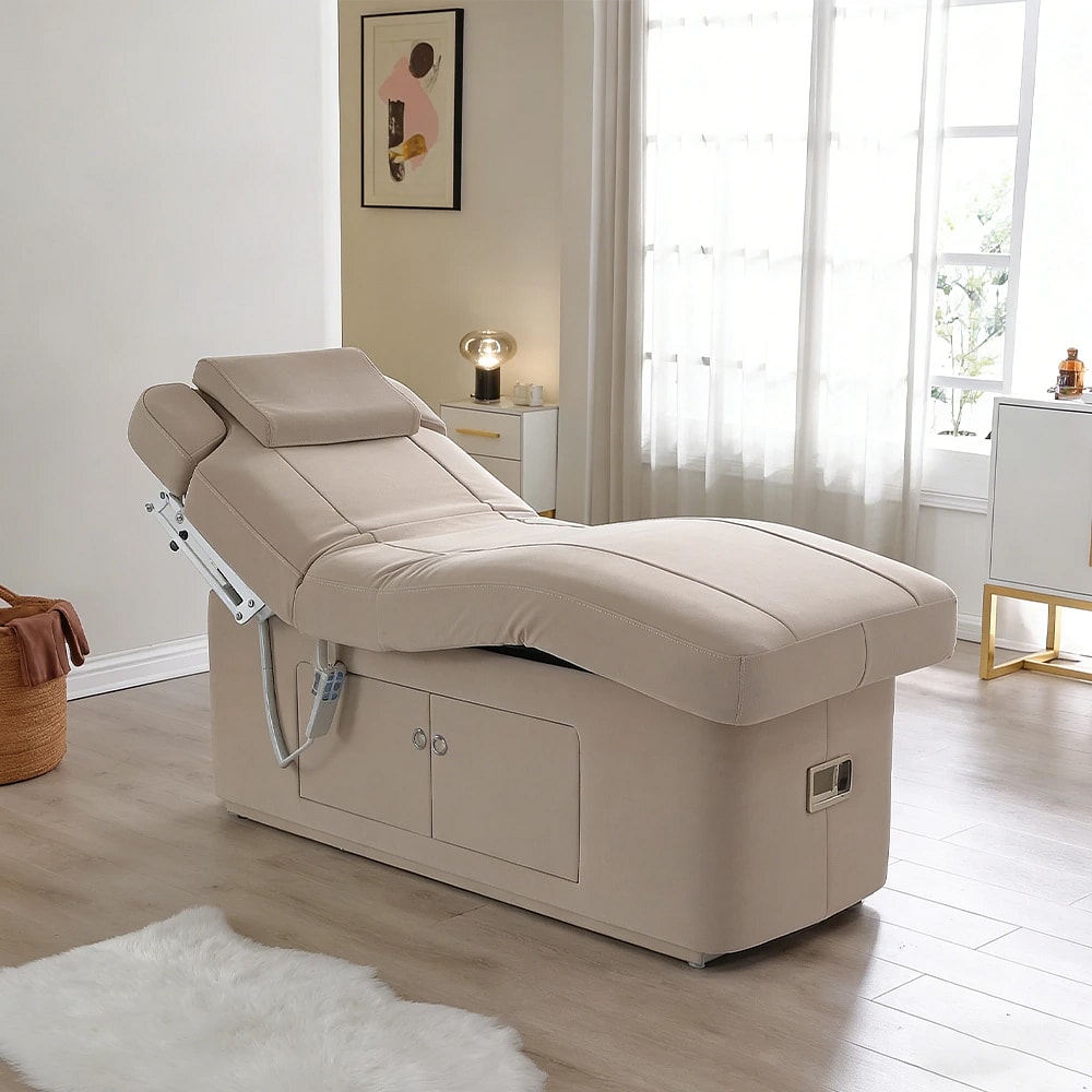 Electric Heated Massage Bed with Latex Mattress