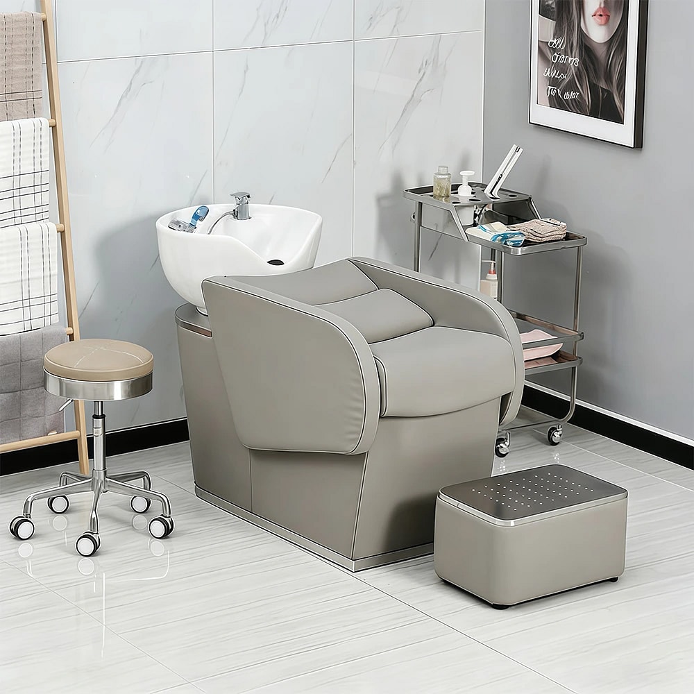 Small Shampoo Bed for Salon with Water Heater