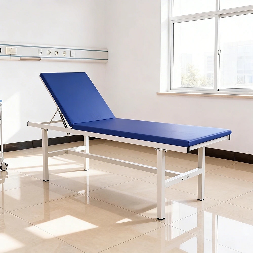 Stainless Steel Massage Bed with Adjustable Backrest