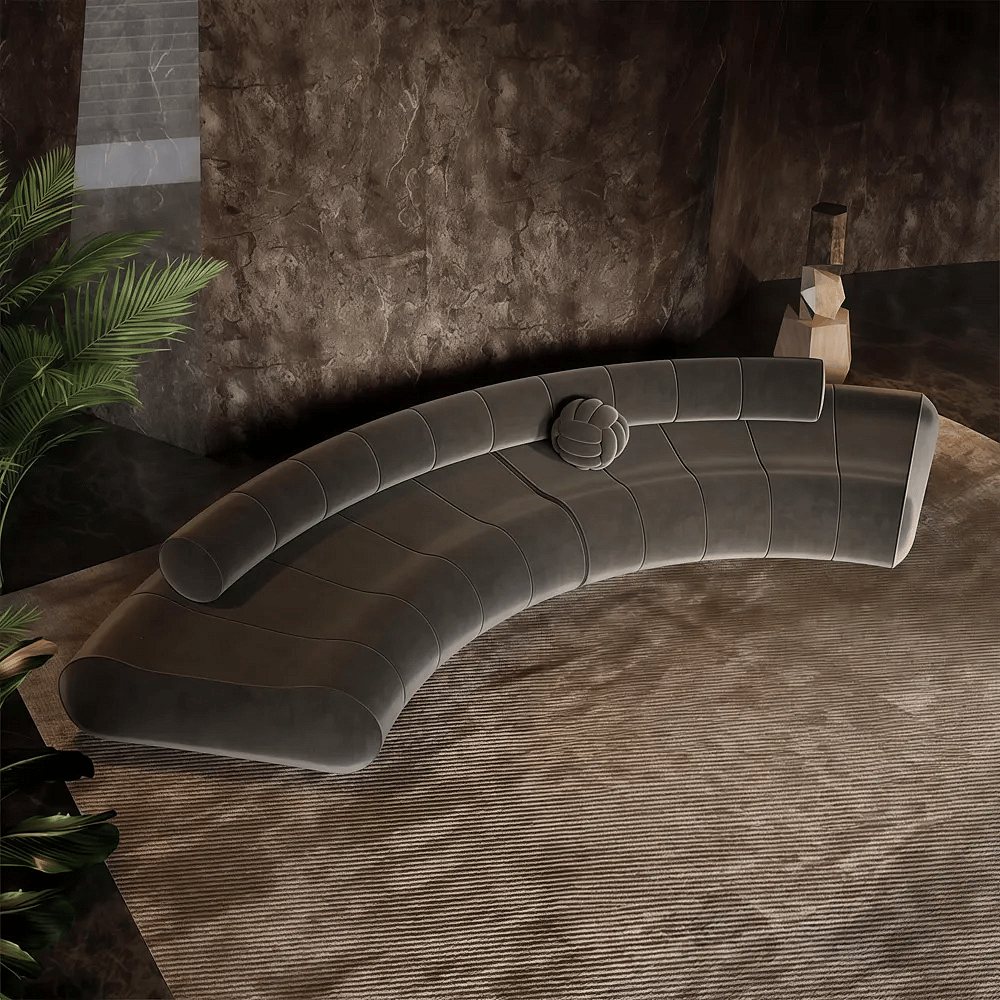 Light Luxury Curved Lounge Sofa