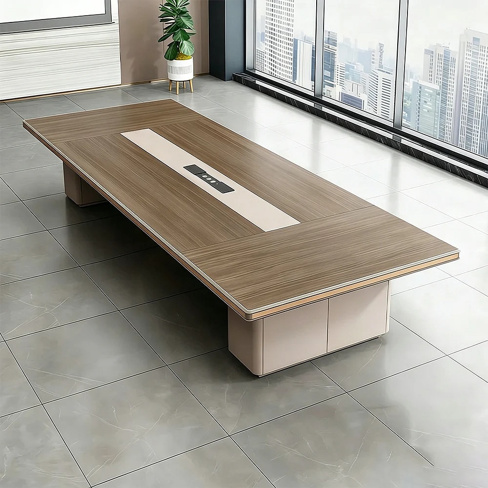 Office Storage Base Wood Meeting Table - Maoters