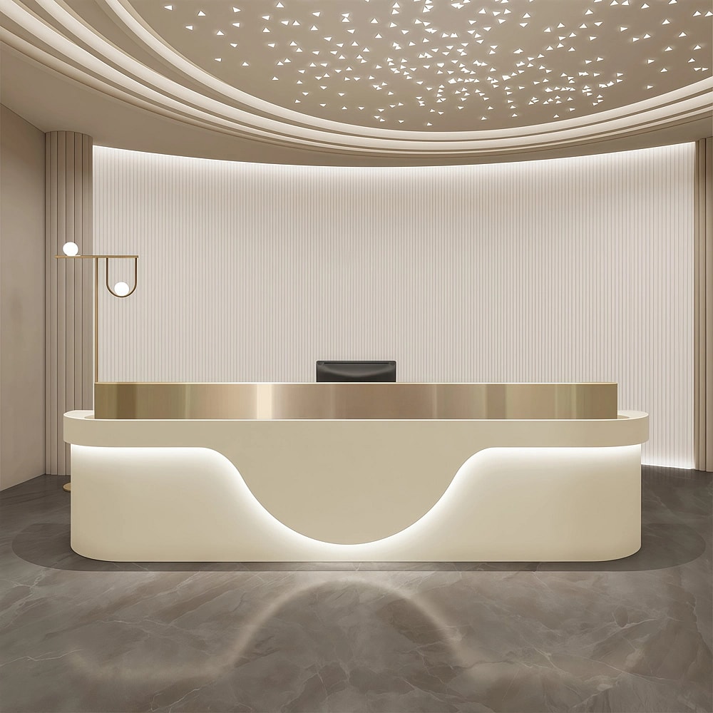 Modern Minimalist Beauty Salon Reception Desk