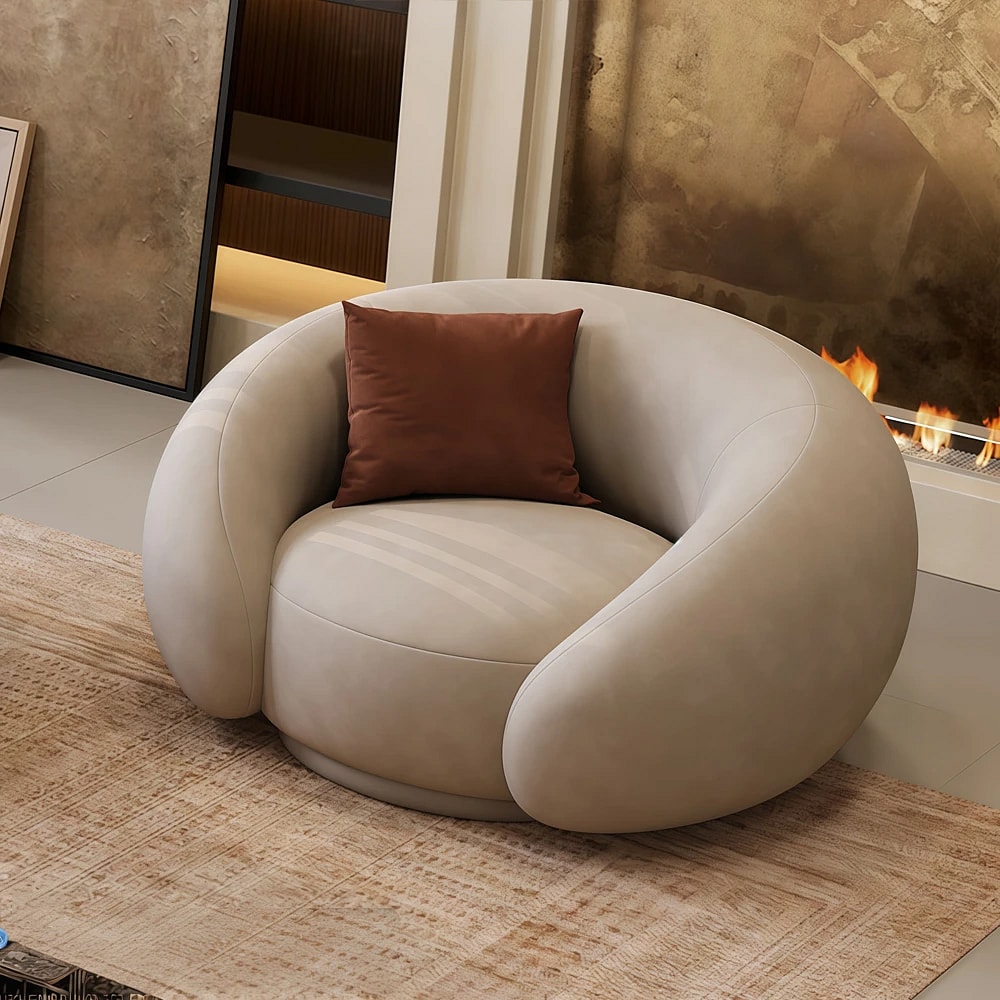 Curved luxury sofa – a creative choice for hotel lobbies