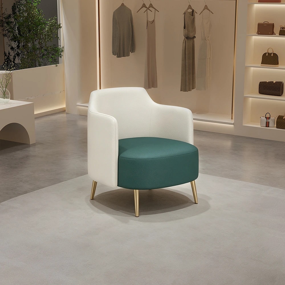 Curved Two-Tone Lounge Sofa