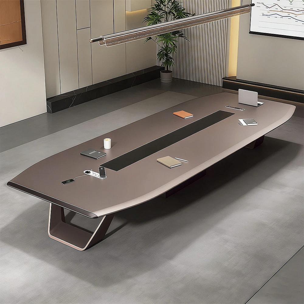 High Gloss Painted Long Conference Table