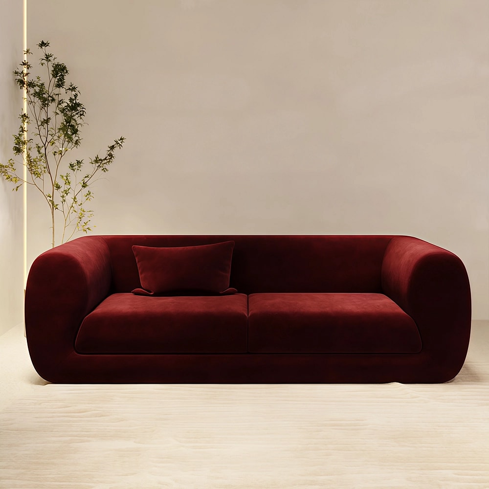 Modern Style Red Vertical Sofa