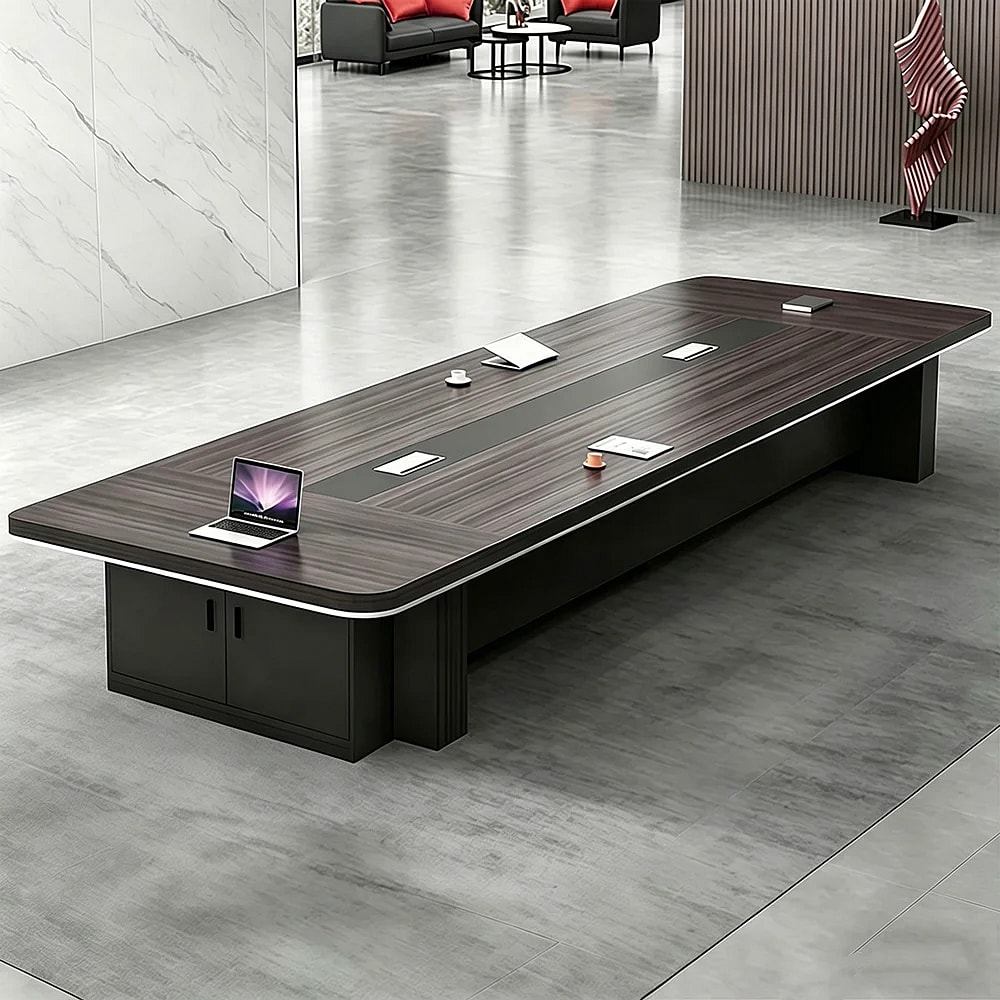 Modern Minimalist Office Desk with Multifunctional Design