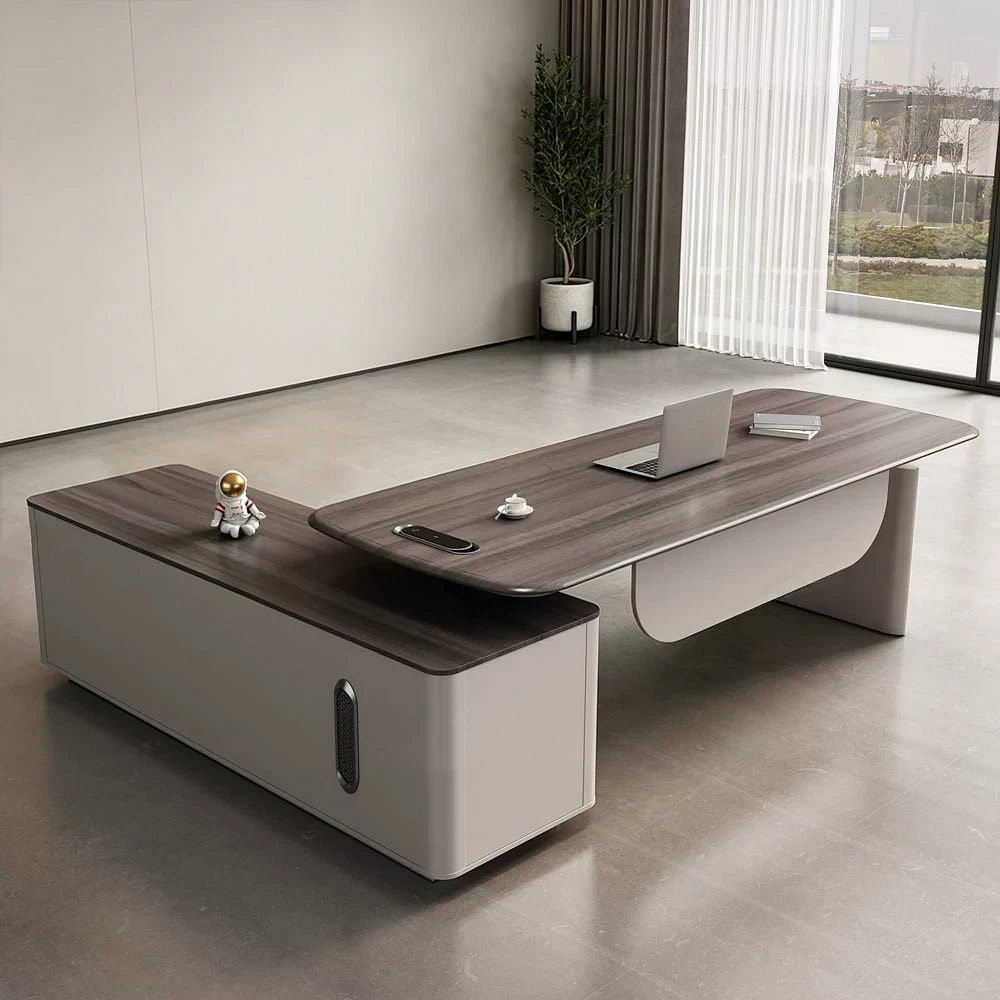 Sleek Electric Lift Executive Desk