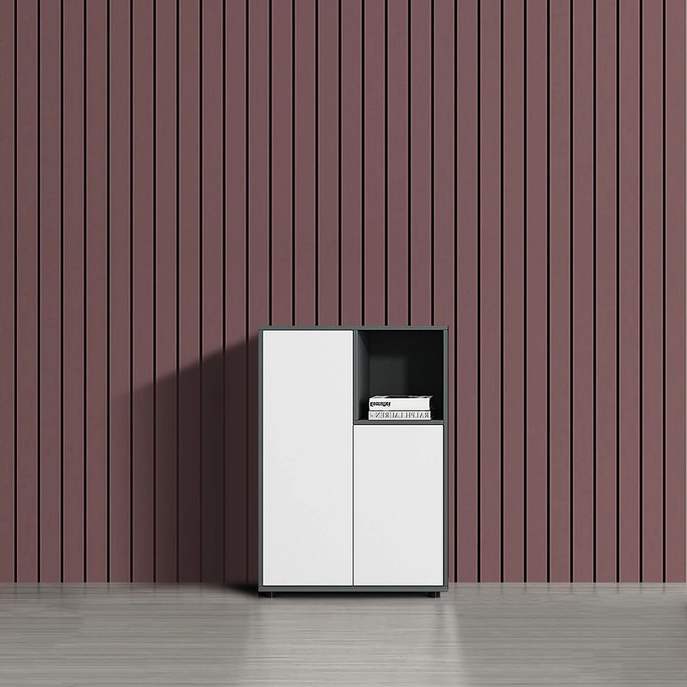 Minimalist Office Credenza – Room Divider File Storage