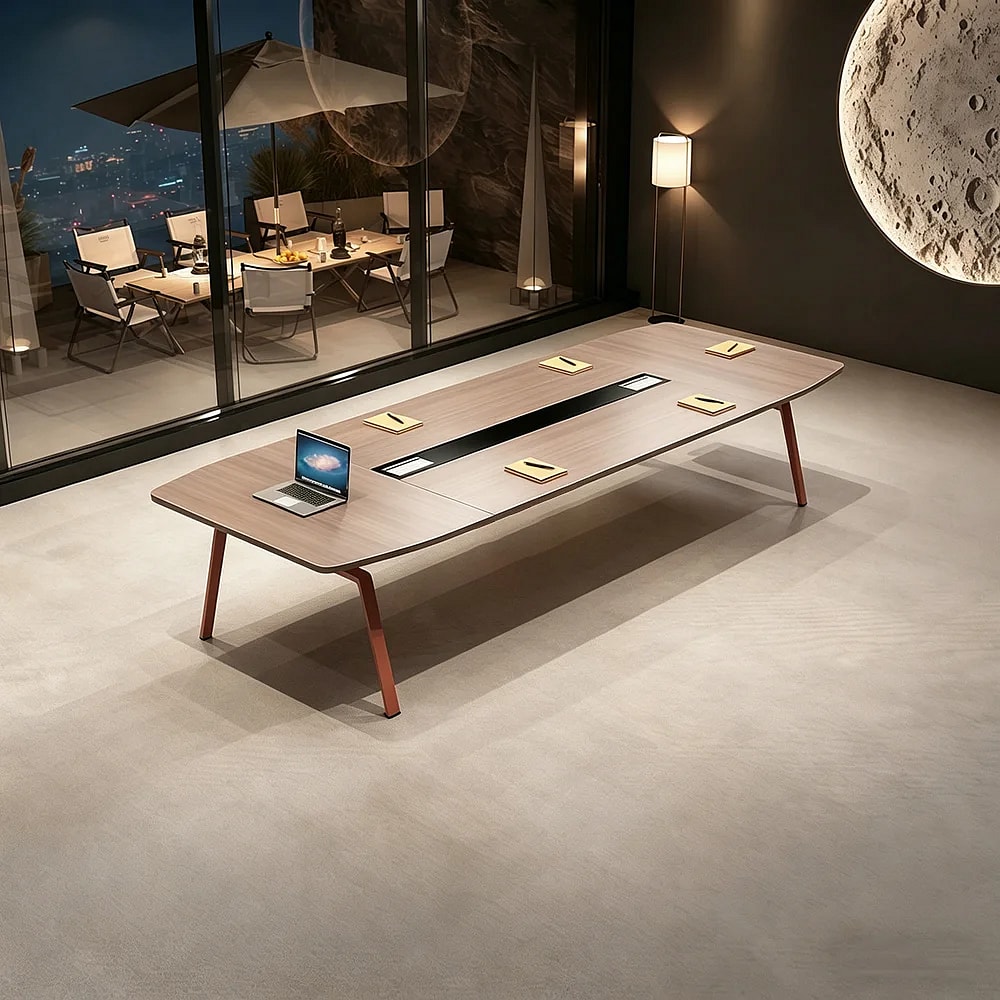 Modern Long Conference Table – Minimalist Office Desk