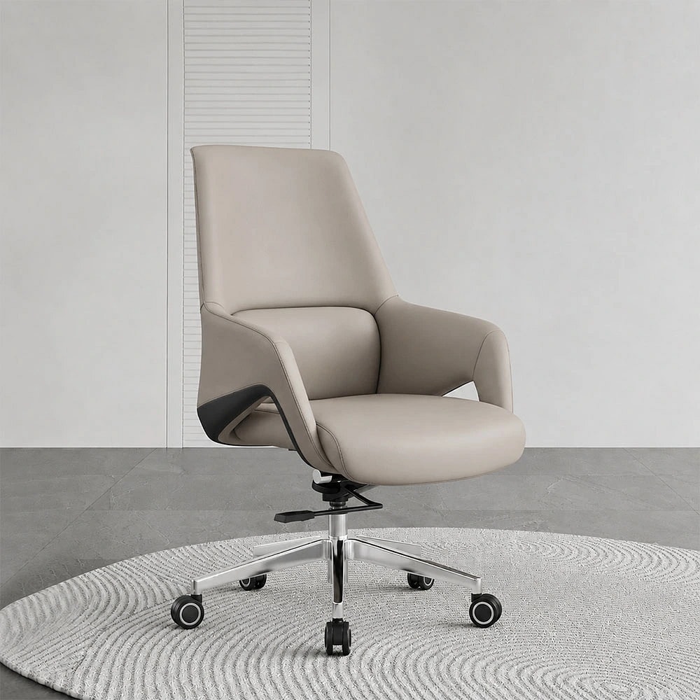 Ergonomic High-Back Swivel Office Chair with Adjustable Height - Maoters