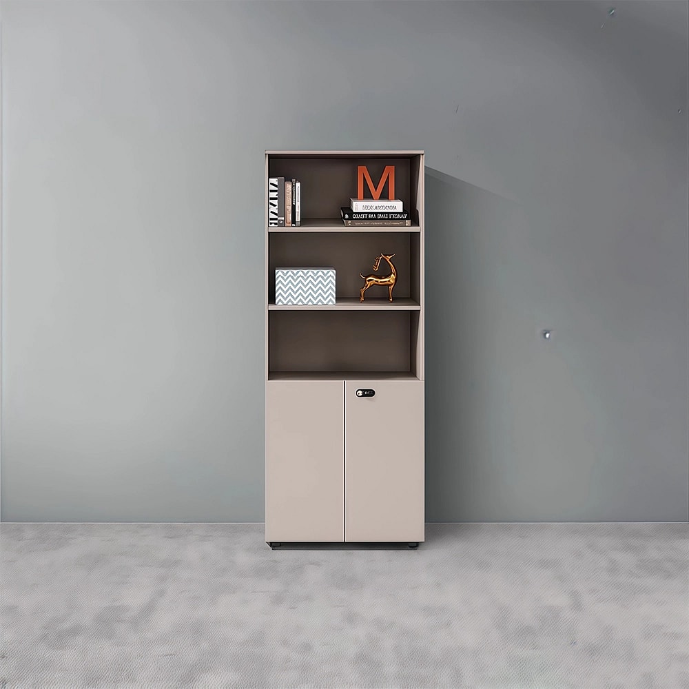 Wooden Lockable Office Storage Cabinet