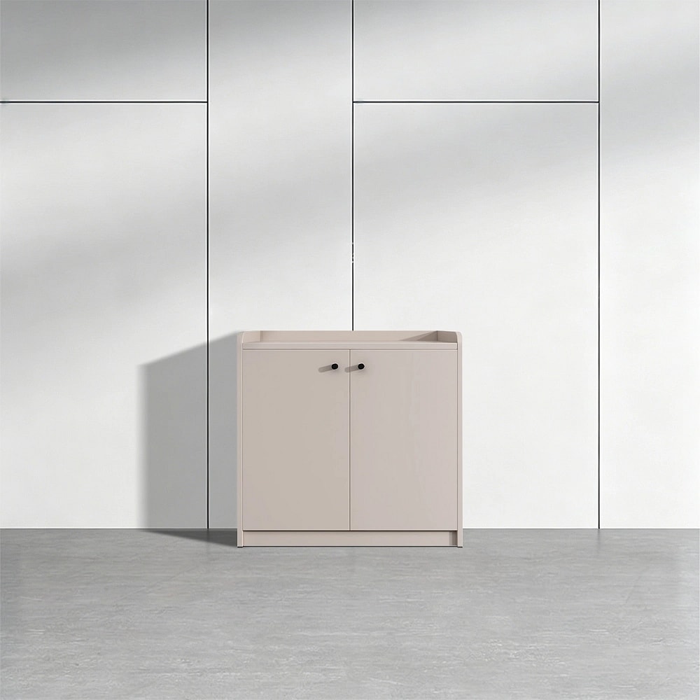 Office Side Cabinet with Drawers and Storage Compartments