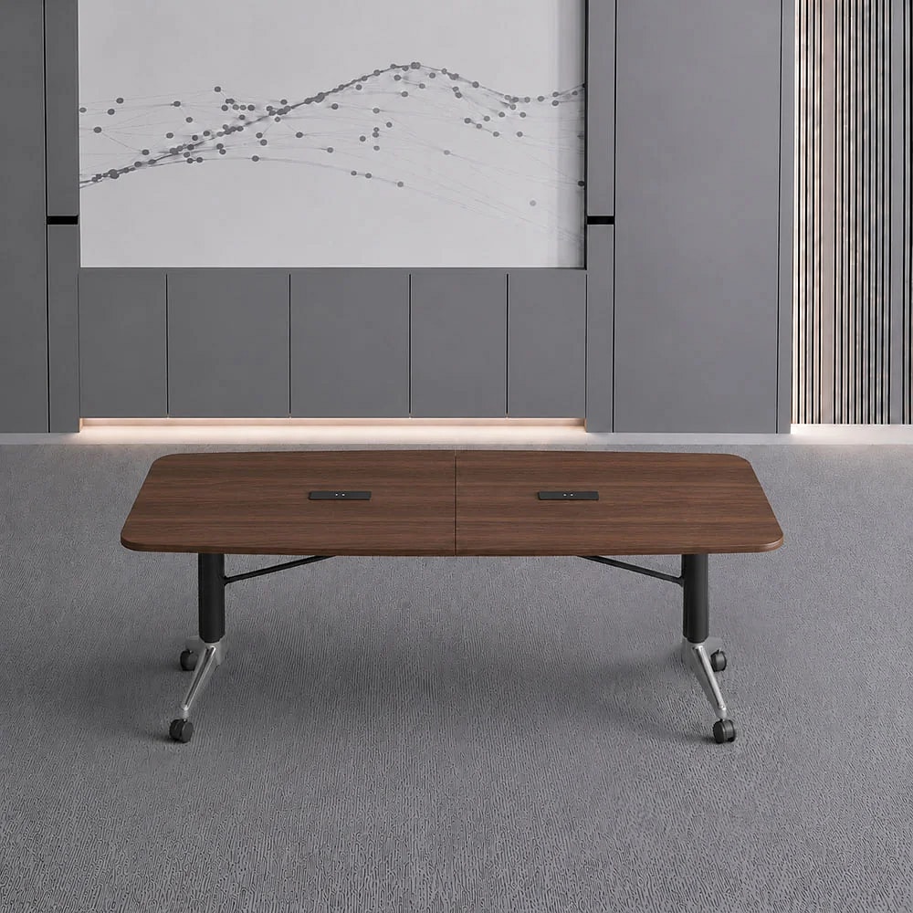 Training Room Dark Wood Conference Table - Maoters
