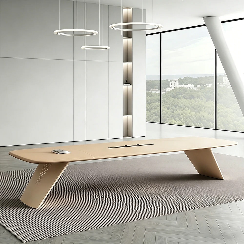 Minimal Rounded Edge Executive Meeting Table - Maoters