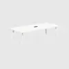 Modern Minimalist White Small Conference Table Set