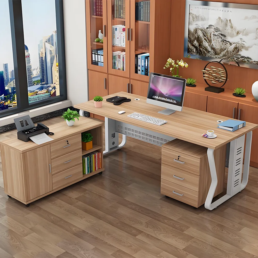 Minimalist Modern Solo Executive Office Desk - Maoters Minimalist Modern Solo Executive Office Desk - Maoters