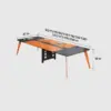 Orange Small Rectangular Table - Maoters