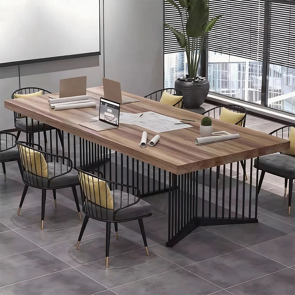 Minimalist Solid Wood Conference Table