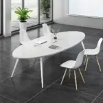 Stylish Oval Conference Table - Perfect for Meetings