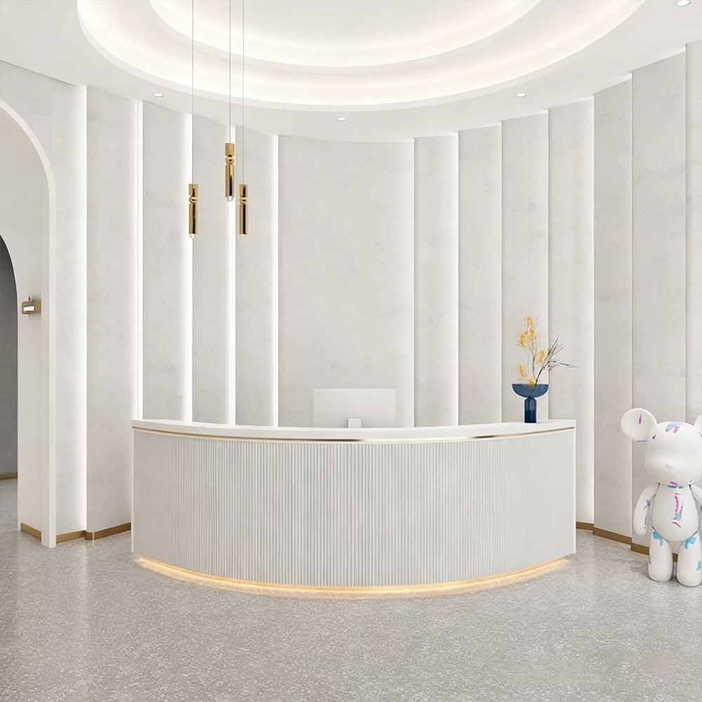 Simple Modern Round Bar Cashier Table - Maoters