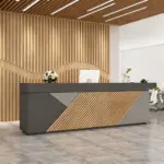 Modern Reception Desk with Cashier Counter
