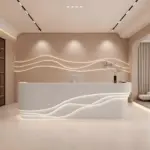 Reception Counter Cashier Desk - Classified Storage