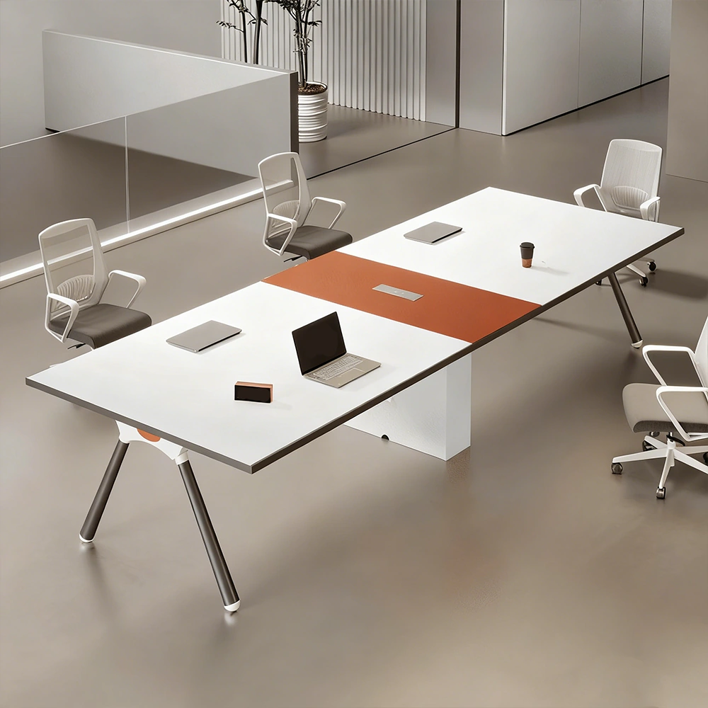 Compact and Stylish Modern White Conference Table Compact and Stylish Modern White Conference Table