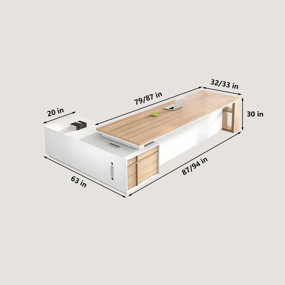 Minimalist Modern Chinese-Style Executive Desk