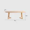 Oval Small Home Log Conference Table - Maoters