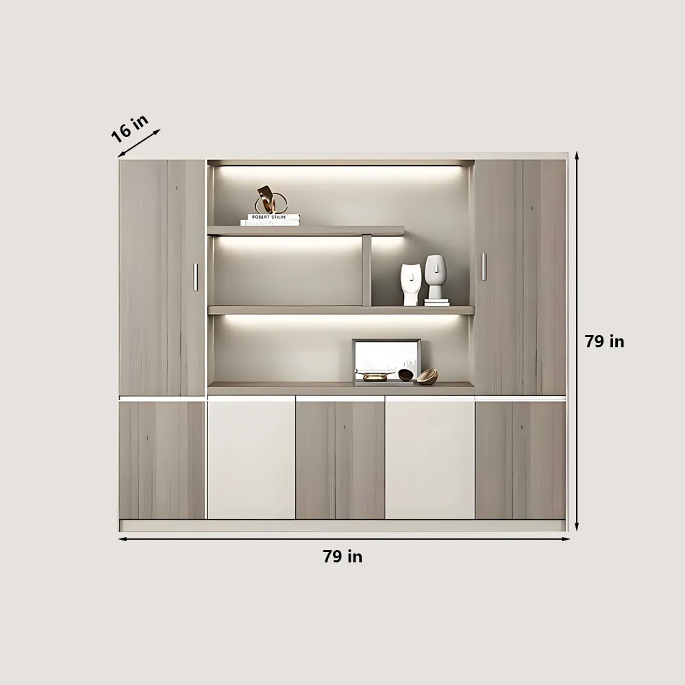 Manager's Office Desk and Chair Set, Cocoa Gray