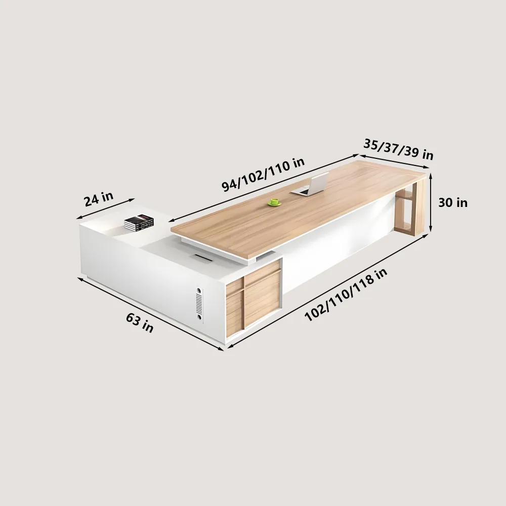 Minimalist Modern Chinese-Style Executive Desk
